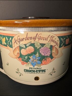 Rival Crock-ette 'A Garden of Good Things' Stoneware Slow Cooker